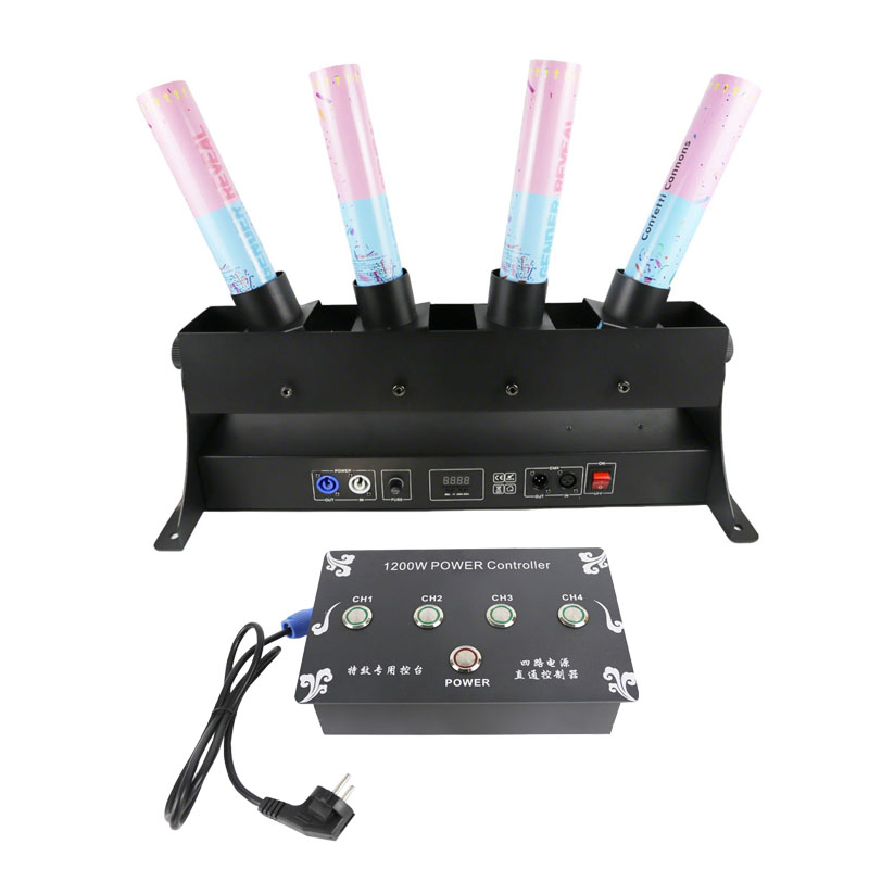 Confetti Cannon Tube - Quatro tubos gênero revelar menino ou