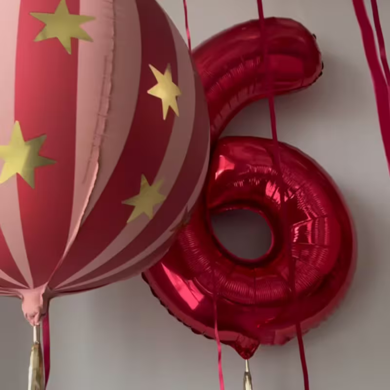 3 balões de número vermelhos p - Balloon Pump Hand avaliação e preço