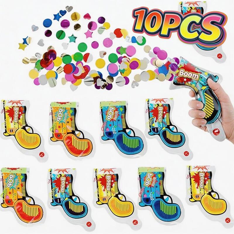 10 Peças Lançadores de Confete - Confetti Cannon Tube avaliação e preço