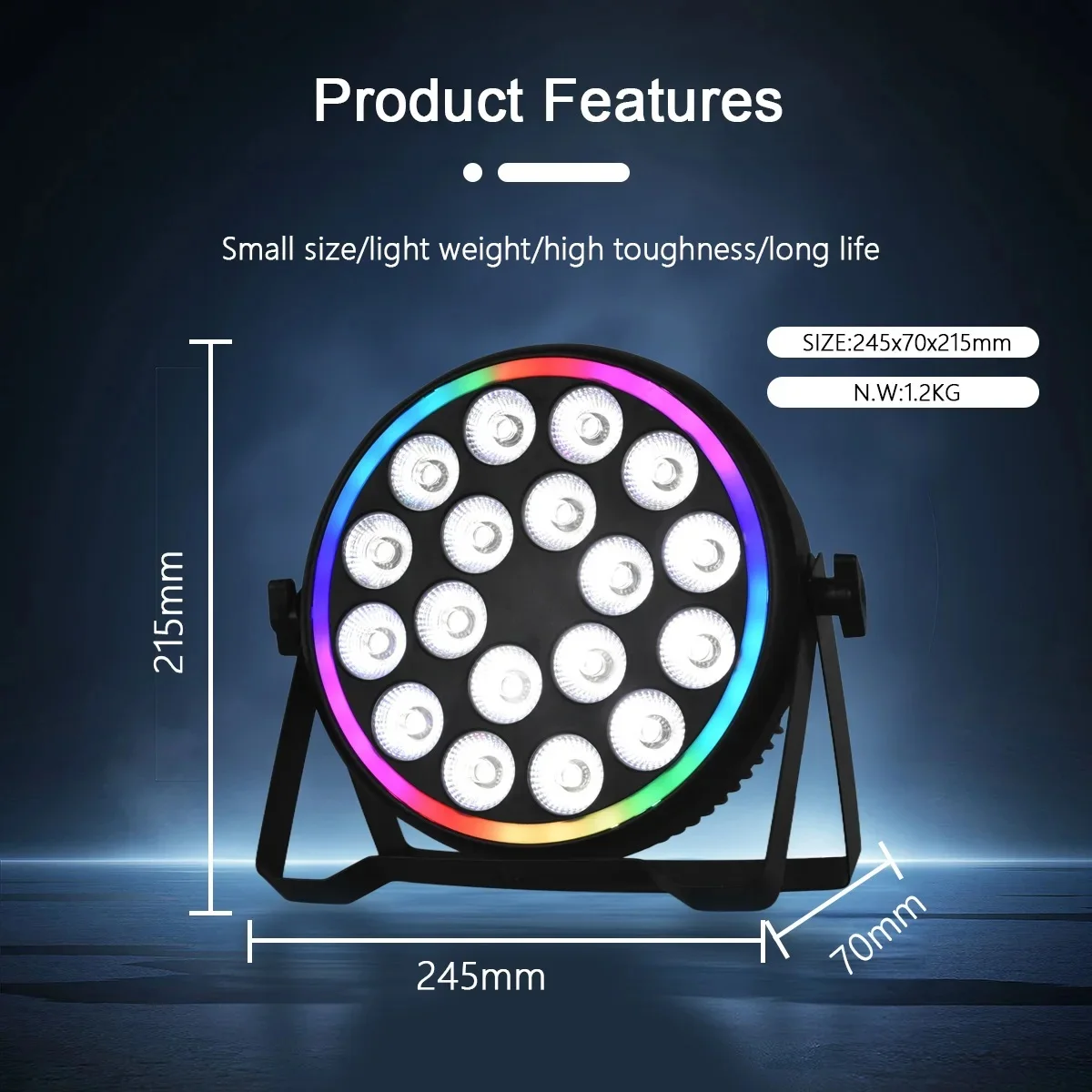 Luzes LED Par 4 em 1 RGBW de 1 - Event & Party Supply avaliação e preço